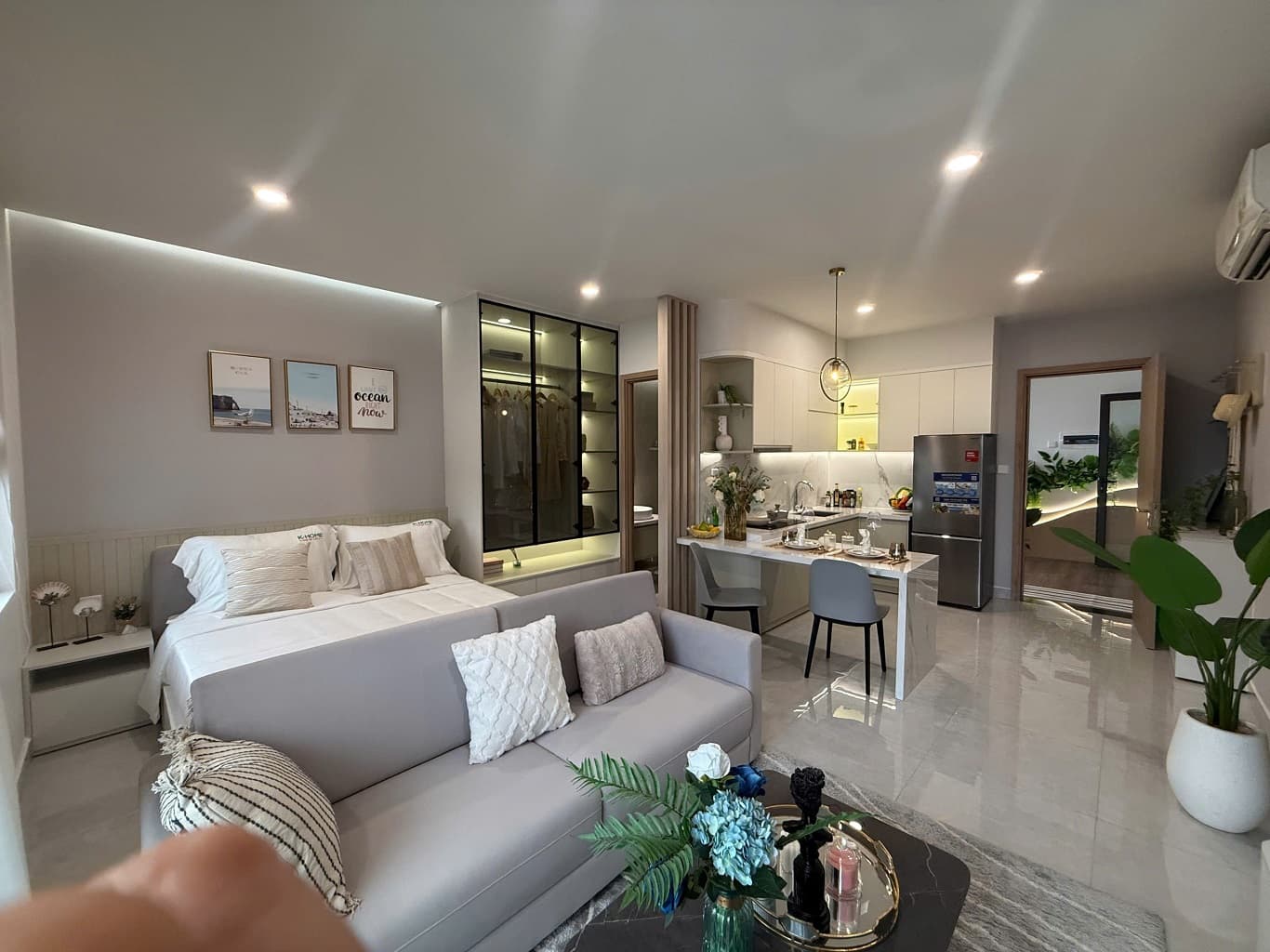 nhà mẫu căn hộ studio k home