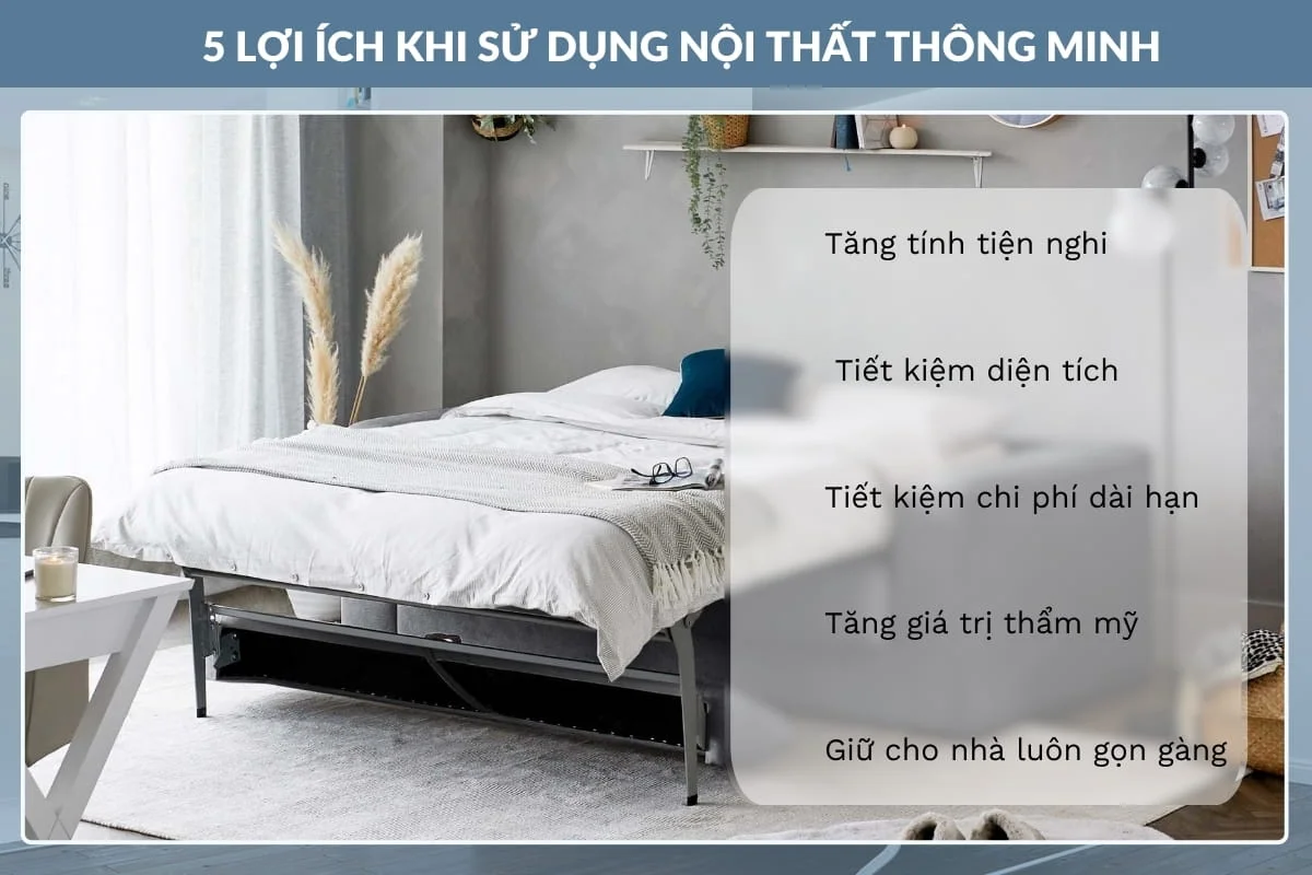 Lợi ích khi chọn nội thất thông minh