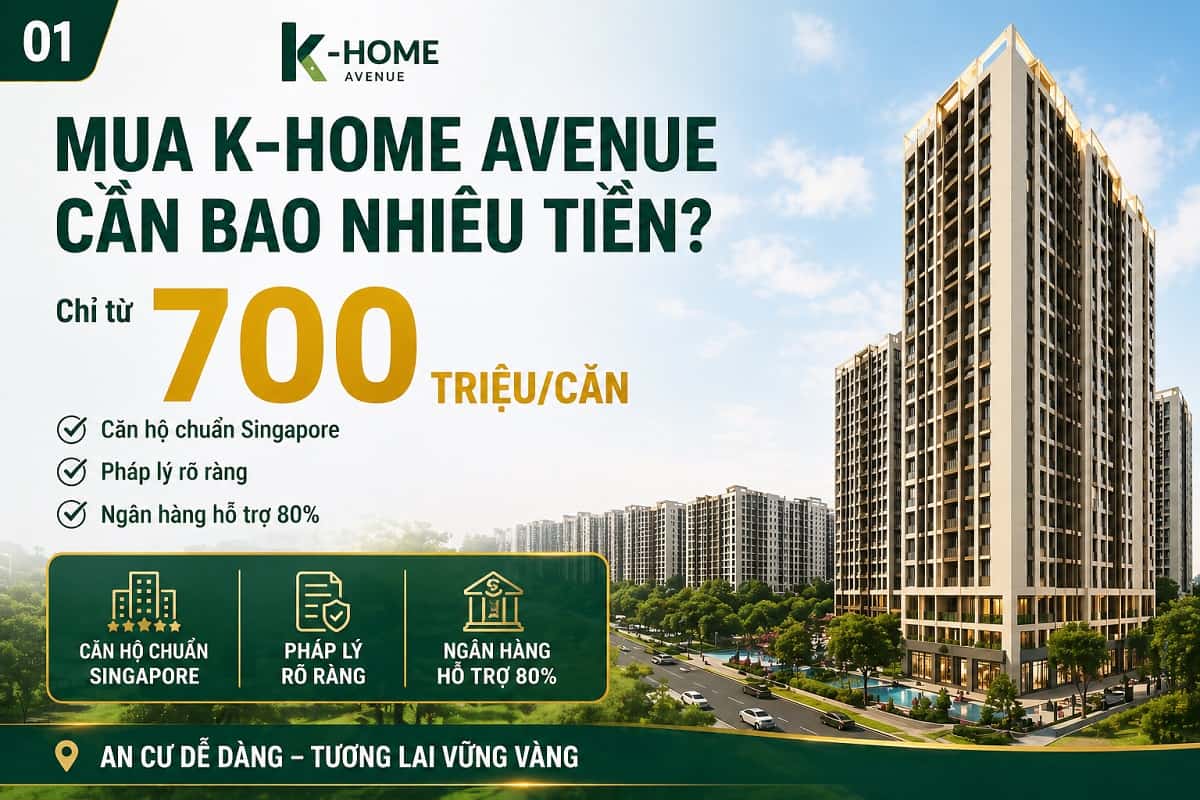 mua K Home Avenue cần bao nhiêu tiền