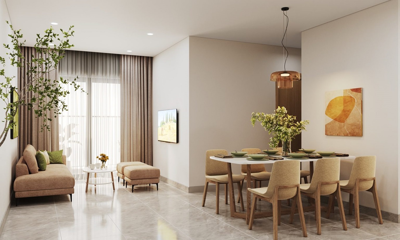 nhà mẫu căn hộ 2pn k home anenue