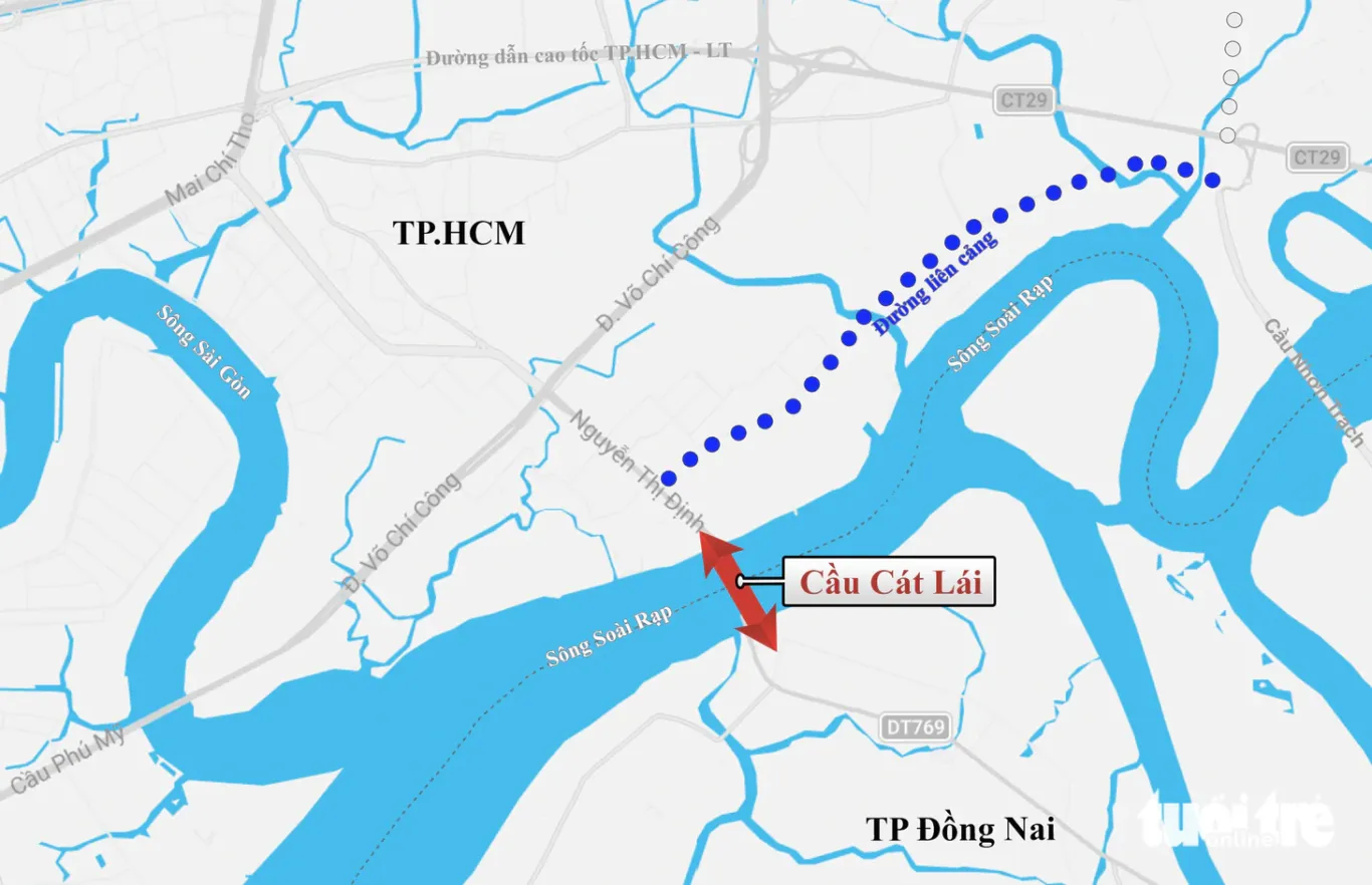 Vị trí Cầu Cát Lái Đồng Nai